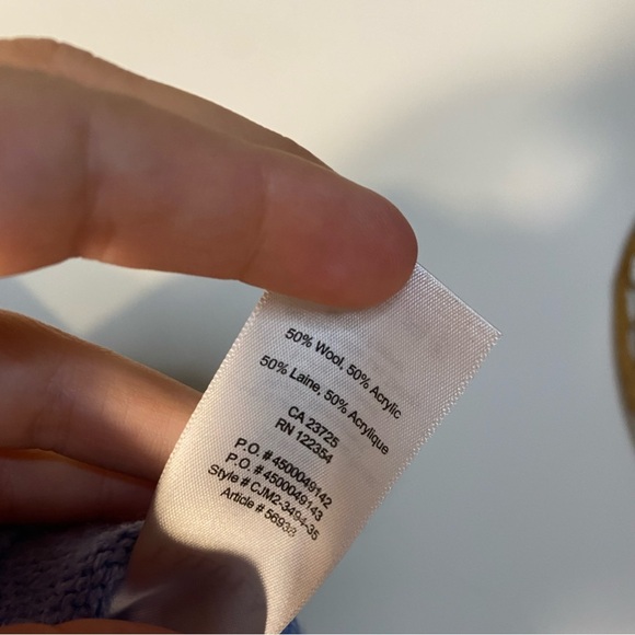 TALULAH||Baby Blue Wool Cropped Sweater, Like New Size Medium - Picture 6 of 7